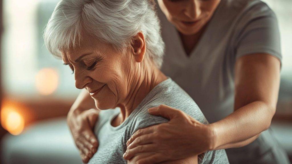 a woman getting treatment from a professional chiropractor
